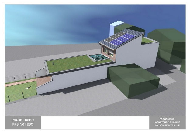 RDC - V01 - Maison Bio-Climatique avec Patio : frsi_v01_esq_02